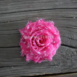 1.5''  shabby chic  flower mini shabby flower trim rose flower Rain bow,pink dots turquoise,puple,black,navy 1 yard