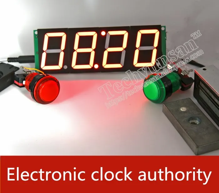 Secret room escape room props Reverse clock Electronic clock organ Cue unlock Digital tube display Conference Room Gym Stadium