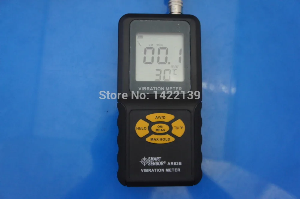 AR63B Digital Vibration Sensor Meter Handheld Portable