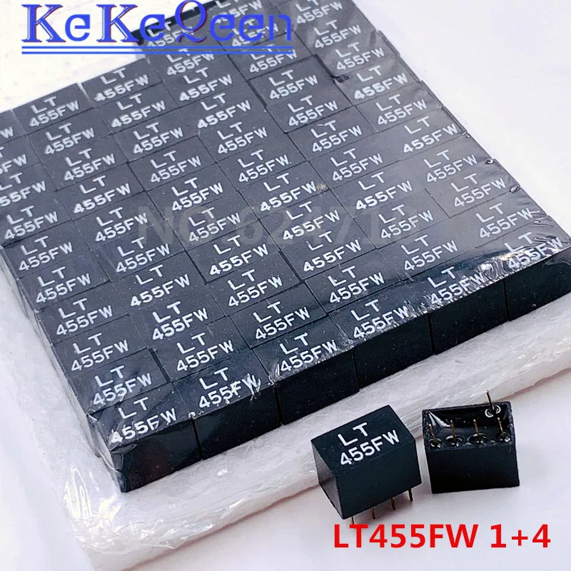 10 Pcs LT455FW Lt 455FW 455FW 455F 1 + 4 5Pin Dip-5 455 Khz Keramische Filter Voor Communicatie signaal Relais
