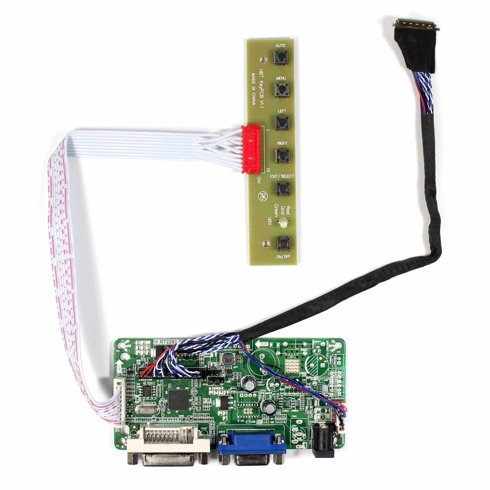 DVI VGA LCD Controller Board untuk 17.3 "LP173WD1 B173RW01 1600X900 LCD Layar