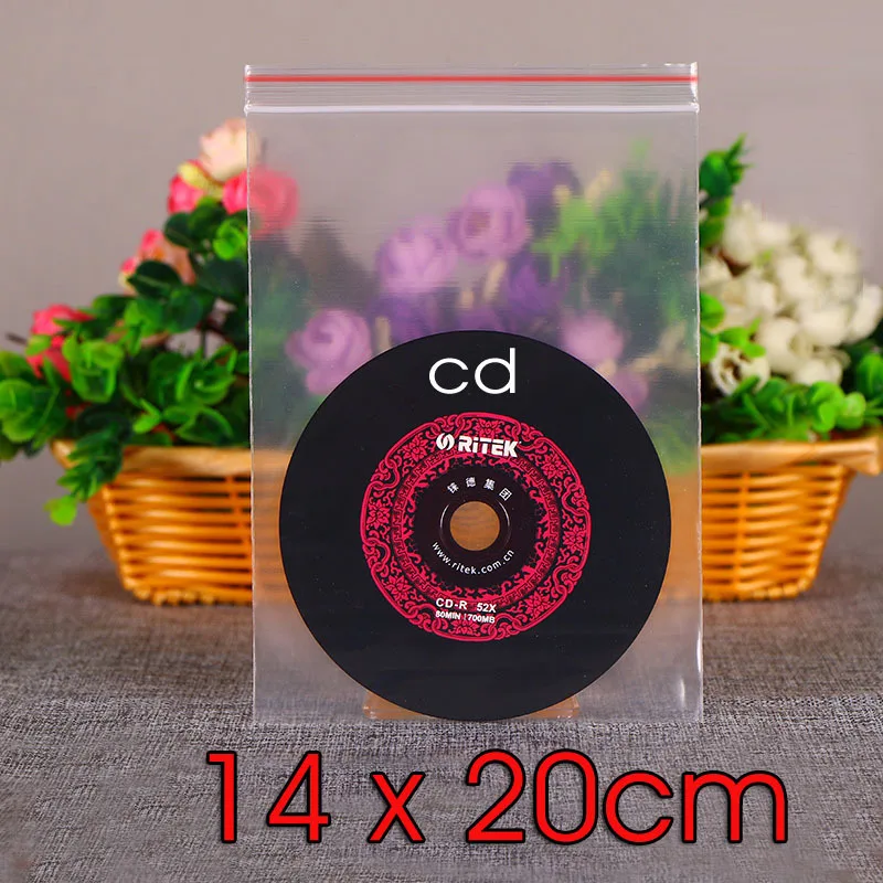 

14x20cm Zip Lock Plastic Bags Jewelry Small Ziplock Bag Food Packaging Zipper Clear Dustproof Garment Packing Storage Bag Custom