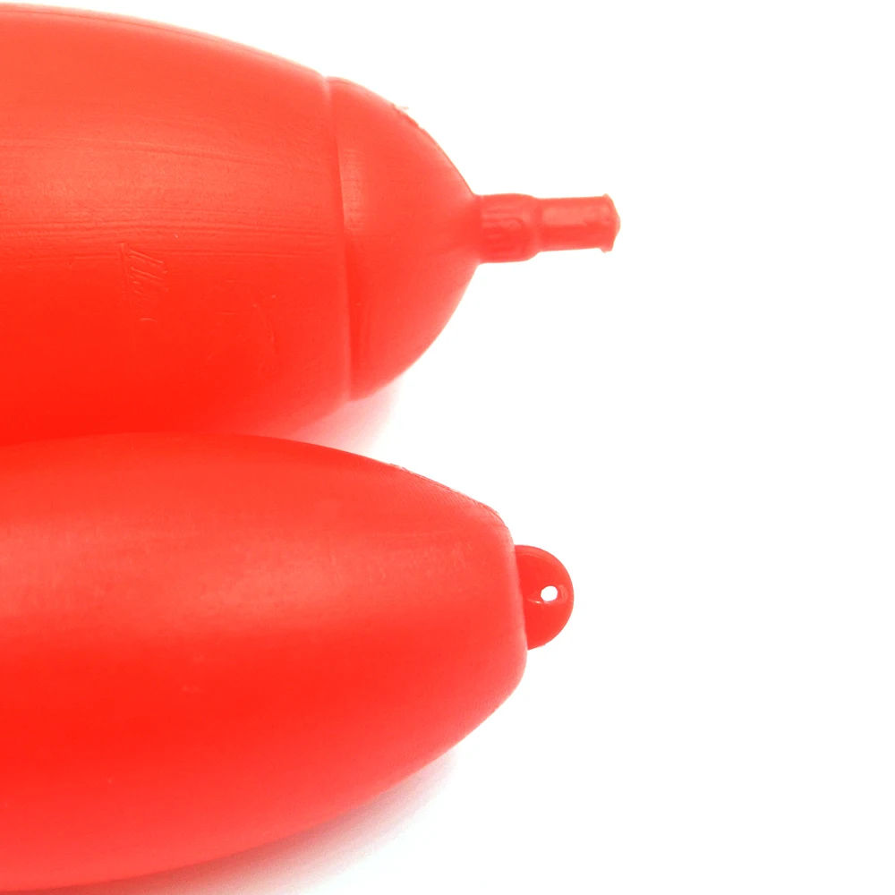 MNFT 4Pcs Red Big Belly Plastic Sea Fishing Floats With Hole Large Buoyancy Fishing Float Tackle Tool Size S L