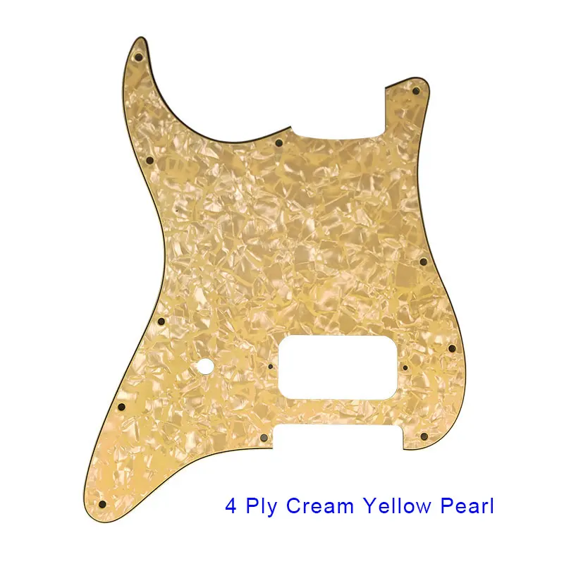 Pleroo Custom Guitar Pickguards With 11 Screws Suit For Fender Left Handed Tom Delonge Strat Guitar With One Bridge Humbucker