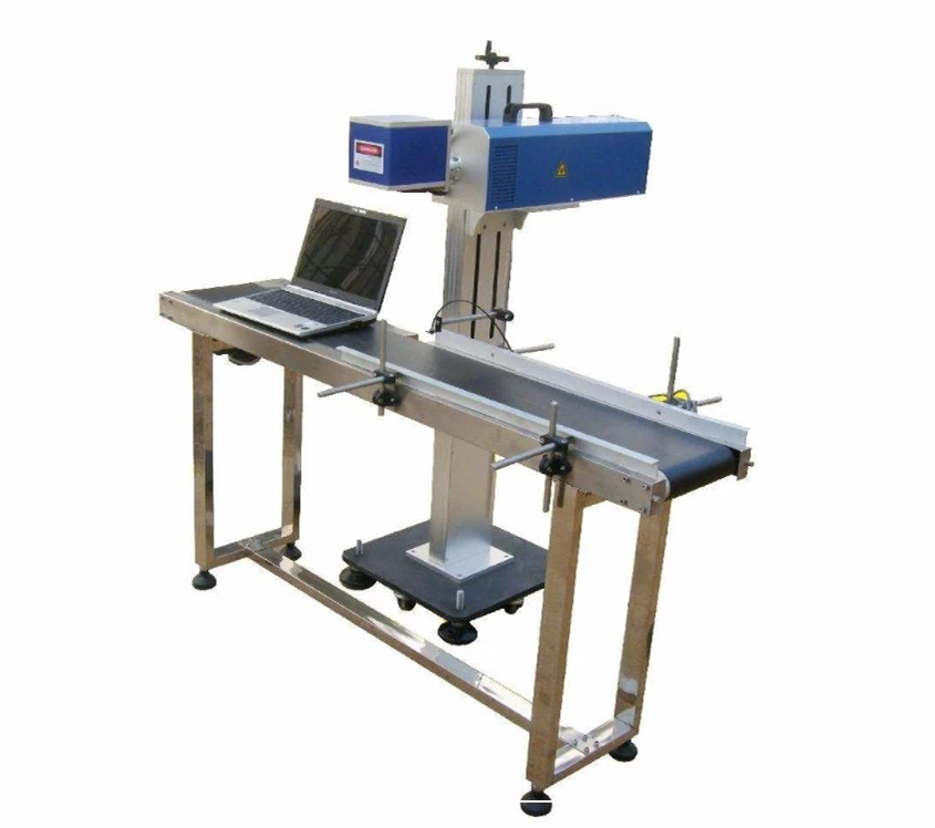 Fiber laser marking machine-CO2 laser marking machine online flying type