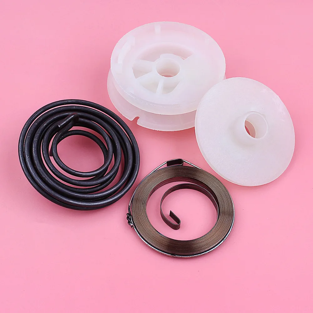 Recoil Rewind Starter Driver Pulley Spring Kit For Husqvarna 128LD 128C 128CD 128R Gas Line Lawn Trimmer Edger Brush Cutter Part
