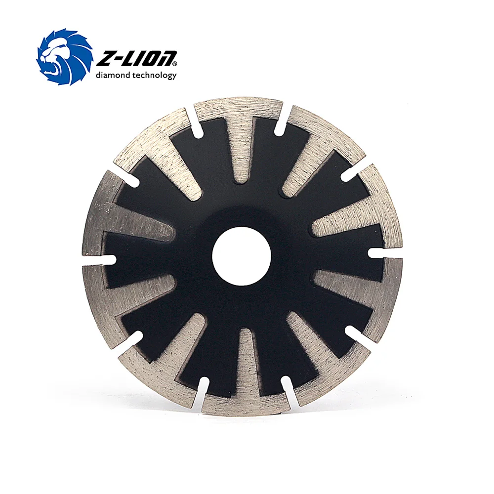 Z-LION 125mm 3pcs/Lot Diamond Controur Blade Turbo Rim Curve Cutting Disc T-Segmented Tooth Diamond Blades For Granite Sink Hole