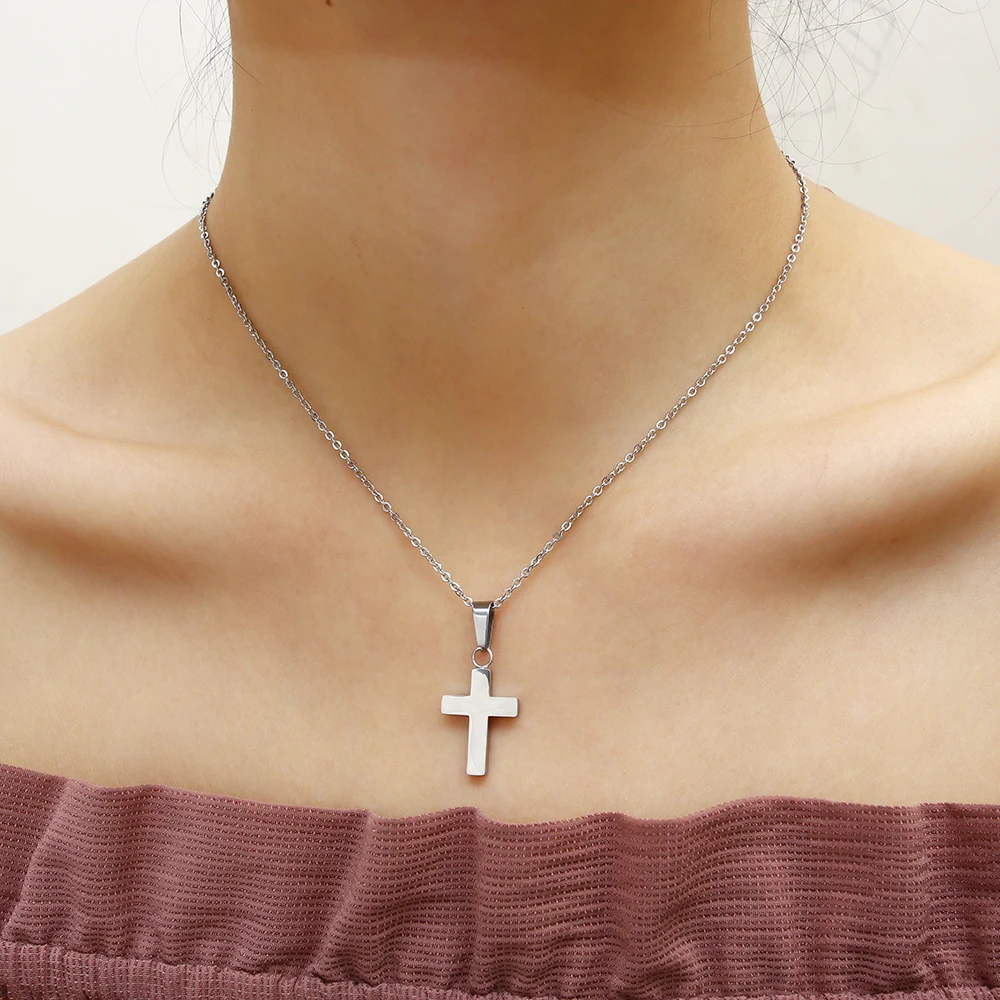 Xuanhua Stainless Steel Cross Jewelry Accessories Charm Choker Necklace Power Necklace