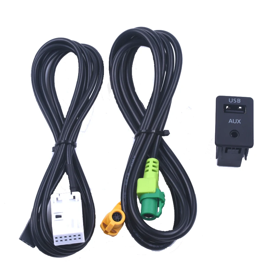 Nowy kabel adaptera bezprzewodowego USB Aux Switch do BMW serii 3 5 E87 E90 E91 E92 X5 X6 F15 F16