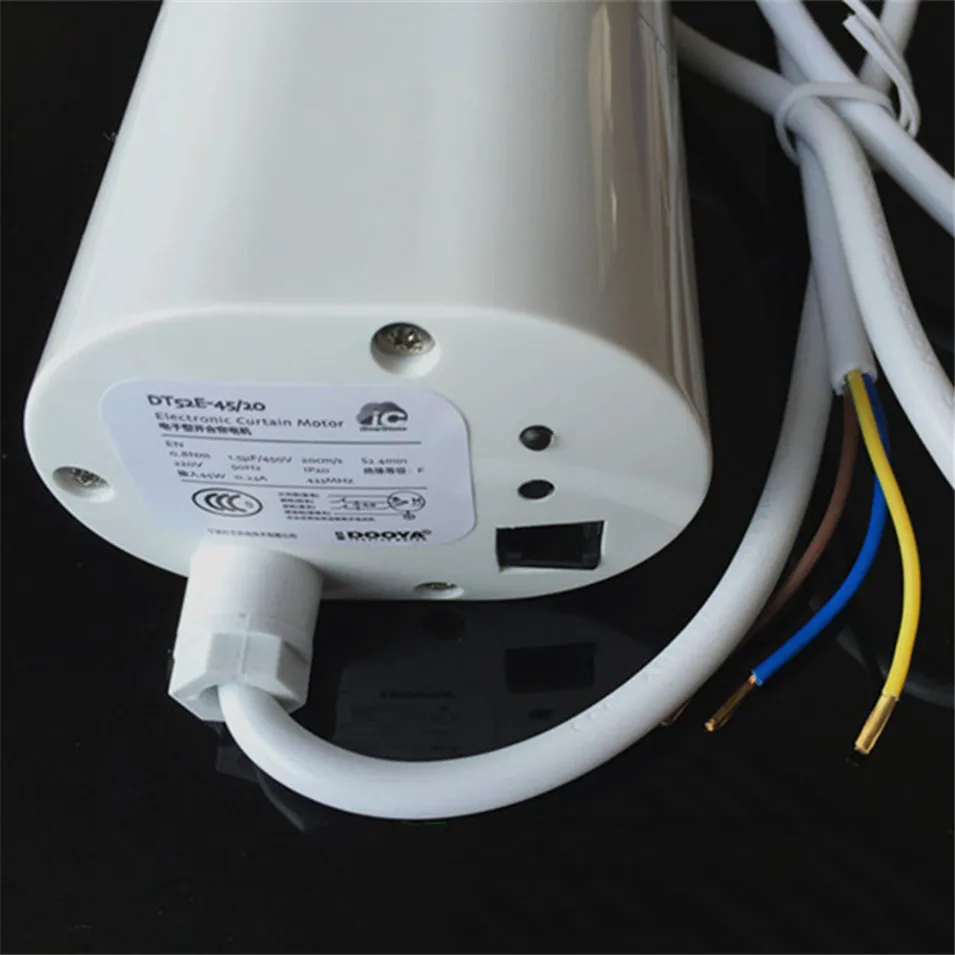 Dooya DT52E Elektrikli Perde Motoru 220 V 45 W, Açık Kapanış Pencere Perde Parça Motoru, ev Otomatik Perde Motoru Proje için