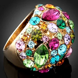 Luxury Jewelry Design Vintage Rings for Women Aesthetic Wedding Ring Fashion Accessories Couple Ring Crystal Jewelry