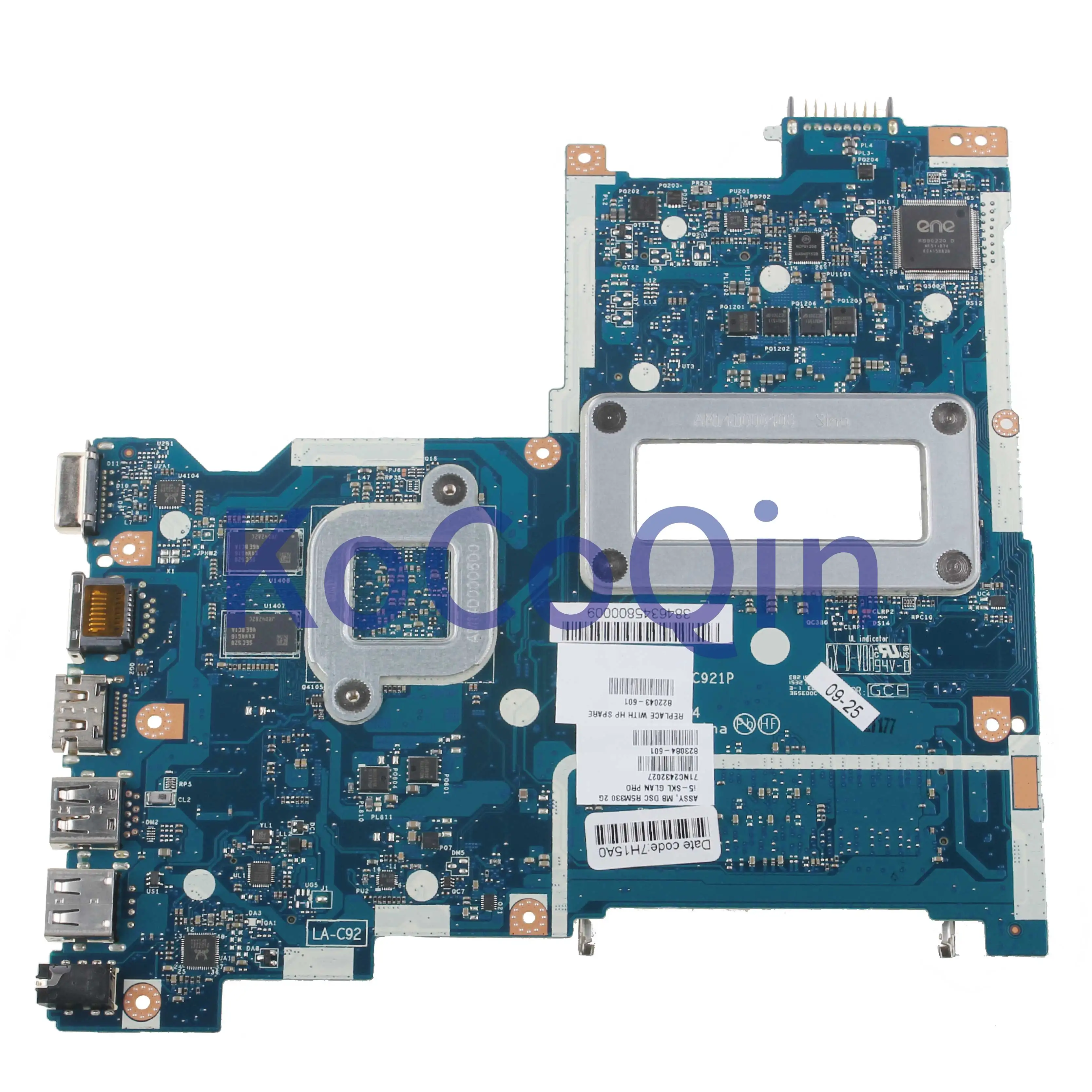 KoCoQin Laptop motherboard For HP Pavilion TPN-C125 15-AC 15-AY I5-6200U 216-0867030 Mainboard 823084-601 ALS50 LA-C921P DDR3L