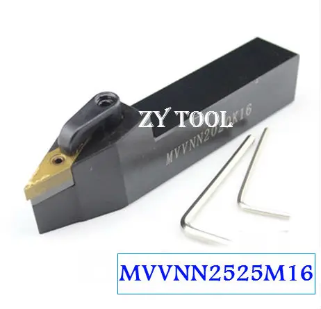 MVVNN2525M16,Metal Lathe Cutting Tools,CNC Turning Tool,Lathe Machine Tools, External Turning Tool Type MVVNN 25*25*150