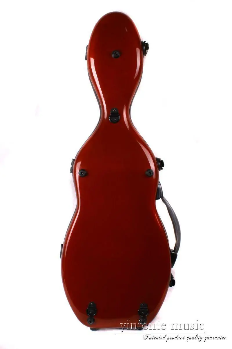 Viola Case 16 inch Viola Box Glass Fiber Strong Light Red White Color Carry Viola