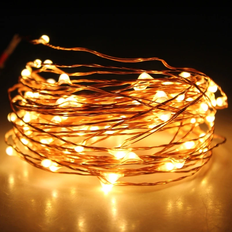 

LED Strip Waterproof 10M 100LED 12V Copper Wire Light Fairy Lamp Christmas Party Decoration neon light