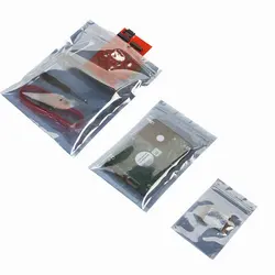 50pcs Premium Antistatic Bag ESD Shielding Anti Static Bags Plastic Static-Free Storage for Motherboard Video Card LCD Screen