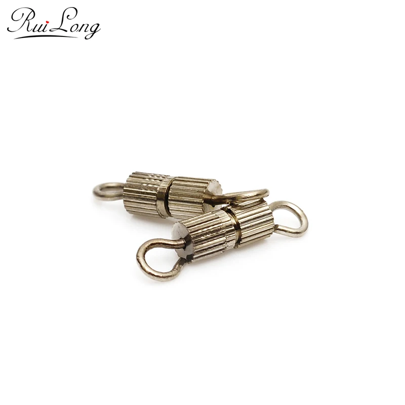 20pcs/lot diy jewelry accessories gold-color silver rhodium Screw Clasps buckle Suitable For Bracelet Necklace