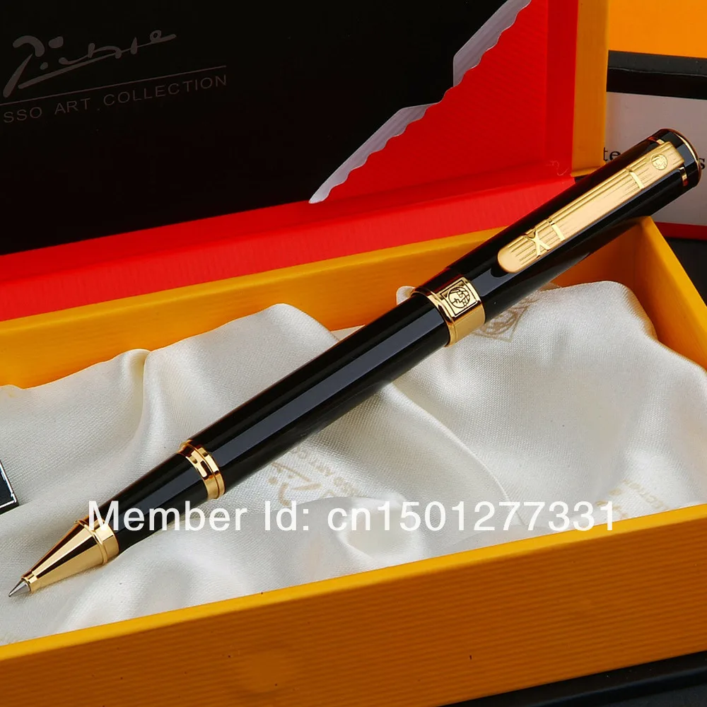 

Marker pen PICASSO 902A BLACK AND GOLDEN ROLLER BALL PEN DREAM SERIES WITH ORIGINAL BOX