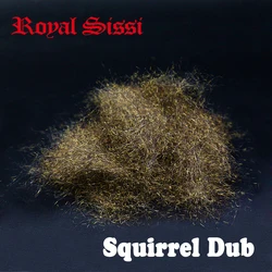 Royal Sissi hot total 4grams big volume natural squirrel dub fly tying spiky nymph dubs undyed raw dubbing fly tying materials