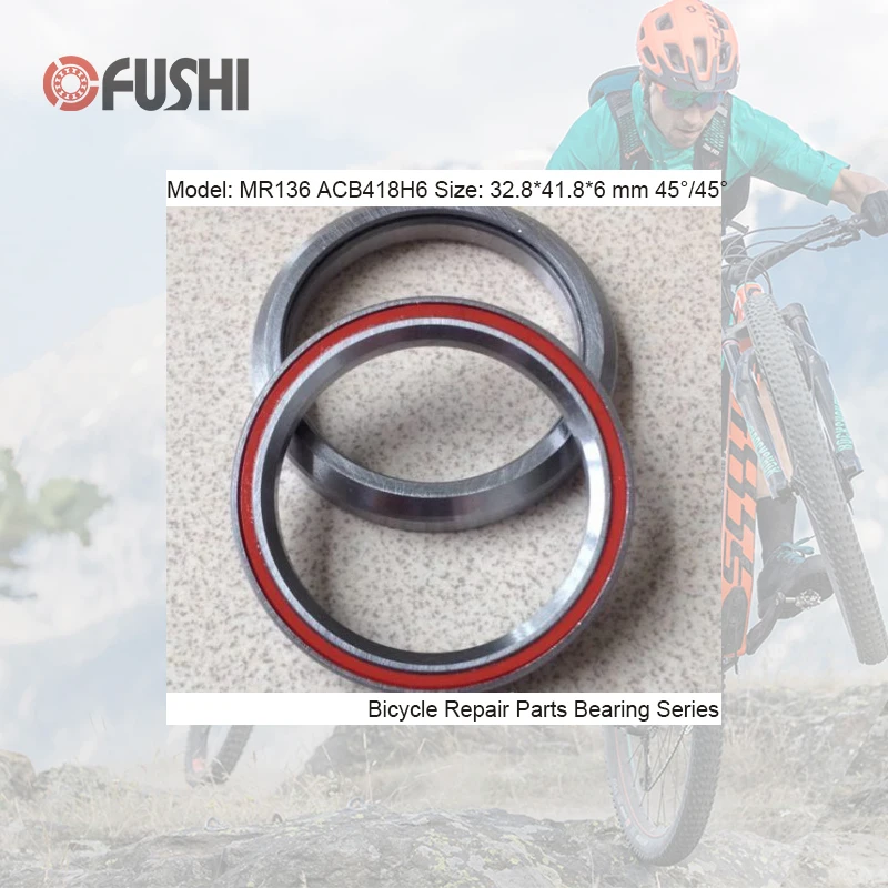 MR136 Lager 32.8*41.8*6mm 45/45 ( 1 PC ) ACB418H6 Bälle Fahrrad 1-1/4 Zoll Headset Reparatur Teile Kugellager – Detail 10
