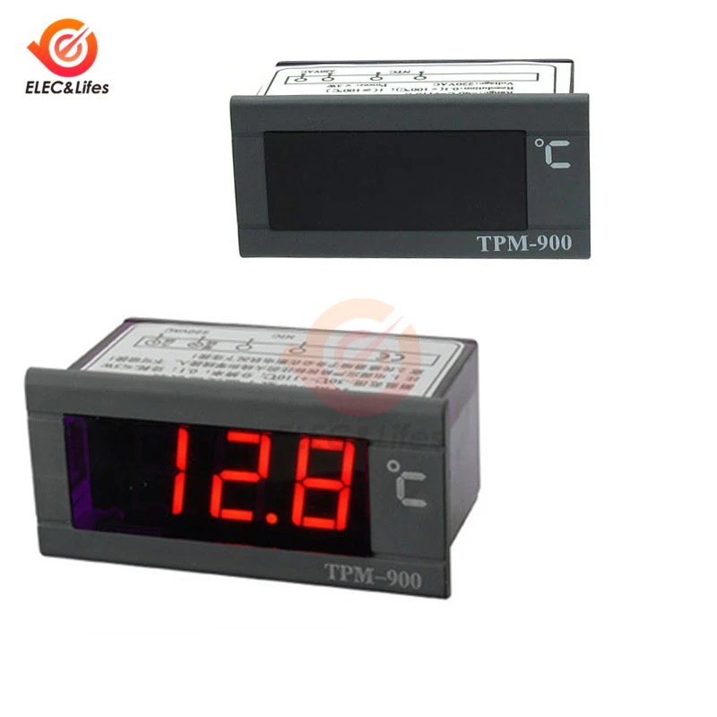 TPM-900 220V Temperature Controller Digital Thermometer Regulator Adjustable temperature meter control switch with NTC Sensor