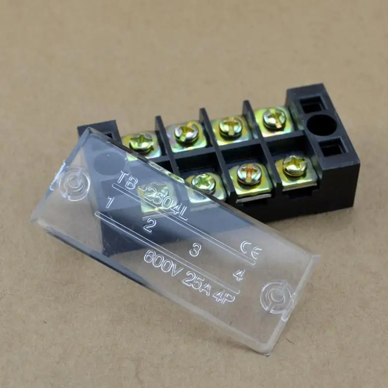 TB-2504 25A 600V كتل طرفية 4 دبابيس