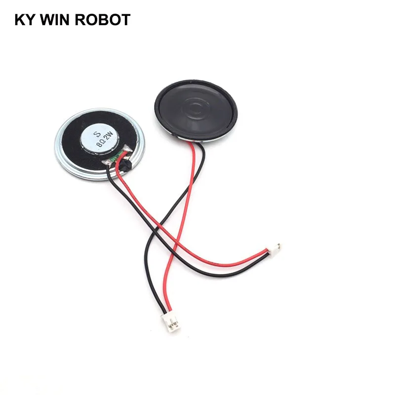 2 teile/los Neue Ultra-dünne lautsprecher 8 ohm 2 watt 2 W 8R lautsprecher Durchmesser 40MM 4CM dicke 5MM mit PH 2,0 terminal draht länge 10CM