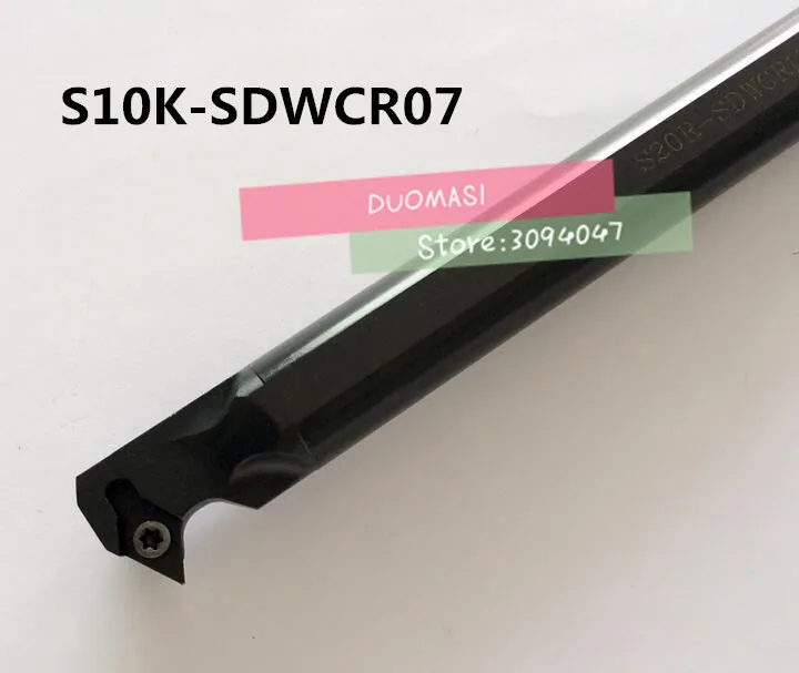 S10K-SDWCR07 utensili di Tornitura portautensile 10mm interno Vite Bloccato Tornio CNC Portautensili Per Inserti DCMT0702
