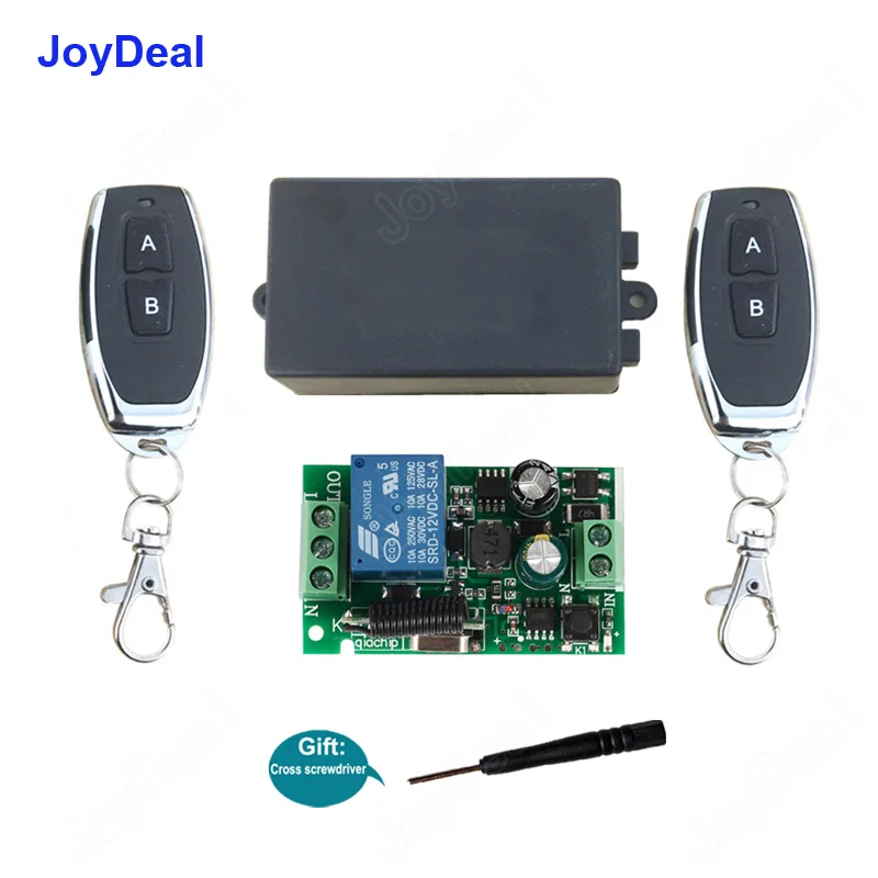 Interruptor de Control remoto inalámbrico Universal, módulo receptor de relé, Transmisor RF TX, interruptores de luz Led, 433 Mhz, CA 110V, 220V, 1CH, 10A