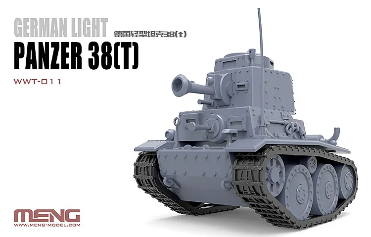 

Meng WWT-011 Немецкий легкий танк Panzer 38T Q Edition Пластиковая сборная модель Kir Cute