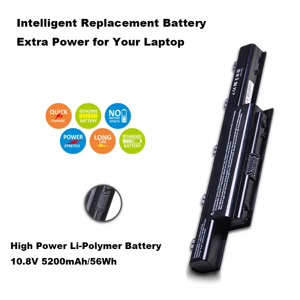 Bateria de Laptop 5200mah As10d61 para Acer Aspire 4250 4349 4333 4350 4551 4560 4733z 4739 4738 5250 5253 5336 5551 5750