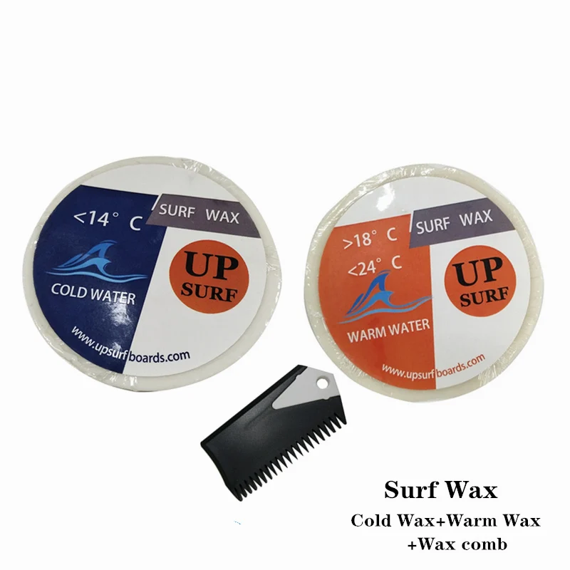 Wax Comb+Fin Key+Natural Anti-slip Surf Wax Cold and Warm Water Waxes Universal Surfboard Skimboard Skateboard Surf Accessory