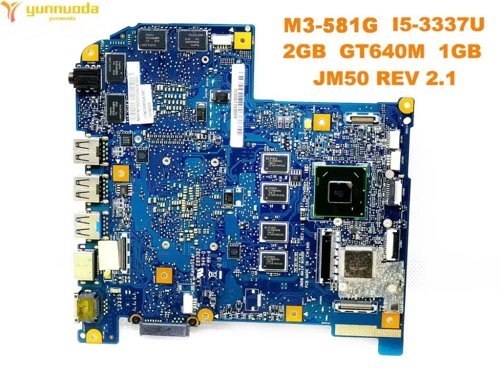 Original for ACER M3-581TG  laptop motherboard M3-581TG I5-3337U 2GB GT640M  1GB  JM50 MAIN BOARD REV 2.1 tested good free ship