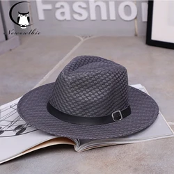 Hat summer British jazz sun visor outdoor travel  sunscreen hats  panama hat chapeau paille sun hats for men Beach cap