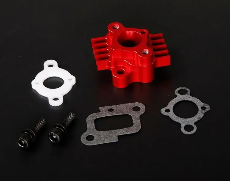 CNC Aluminum Intake Manifold Carburetor Mount fit 32cc 36cc 45cc Engine ZENOAH CY for HPI KM Rovan Baja 5B 5T LOSI 5IVE-T DBXL