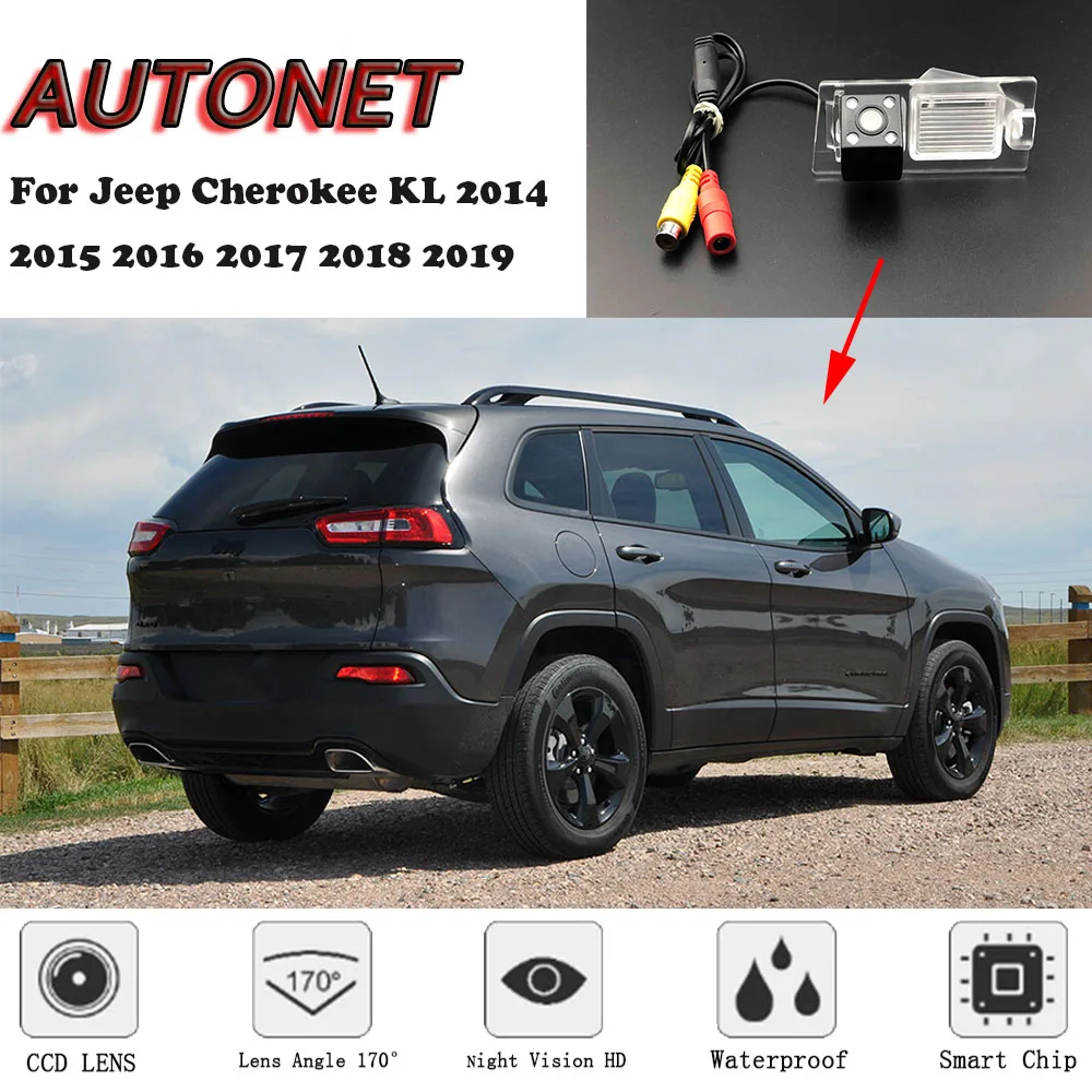 

AUTONET Rear View camera For Jeep Cherokee KL 2014 2015 2016 2017 2018 2019 license plate camera/parking Camera