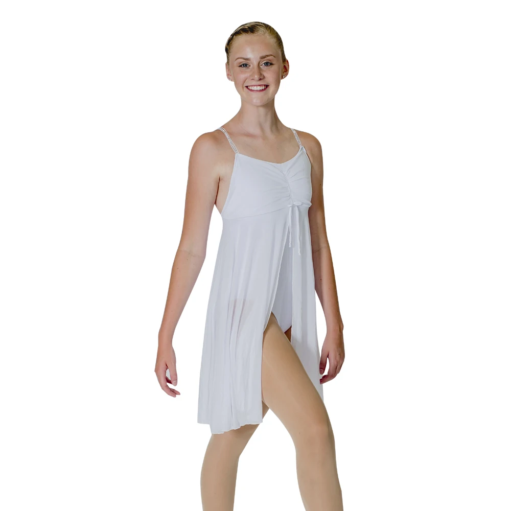 Sâu Bông Màu Hồng/Lycra Với Lưới Leotard Váy Ballet Nhảy Hiện Đại ĐẦM Cho Hiệu Suất Dành Cho Nữ Và Các Bạn Gái