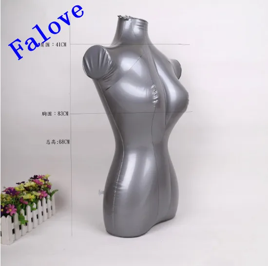 Free Shipping!! Top Level Half Body Inflatable Mannequin Inflatable Model For Display Clothes Lingerie