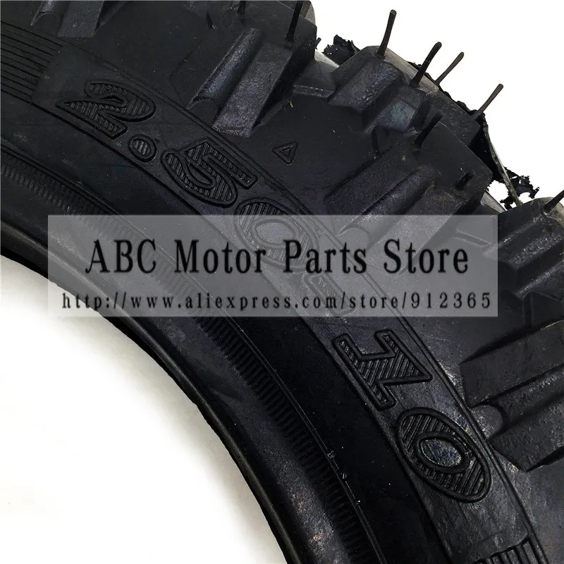 Front Wheel Tire Outer Tyre 2.50 -10 deep teeth 10inch Dirt Pit Bike Off Road Motorcycle Use Guang Li CRF50 Apollo