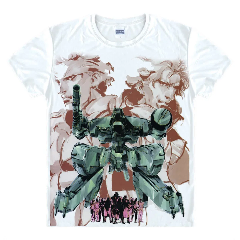 Coolprint Anime Shirt Metal Gear Rising Revengeance T-Shirts Short Sleeve Metal Gear Solid 5 Zandatsu Cosplay Motivs Shirts