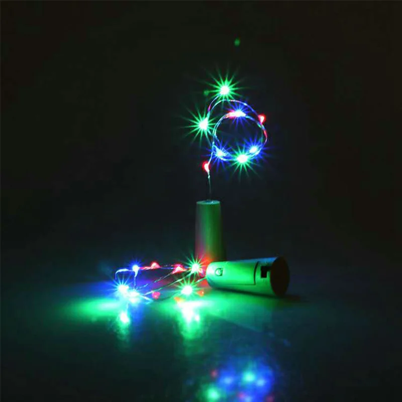 2M 20LED Wine LED Wire lamp Cork Shaped Wine Bottle Stopper fairy Lights LED String Lights Bar Party Supplies Wedding Decoration