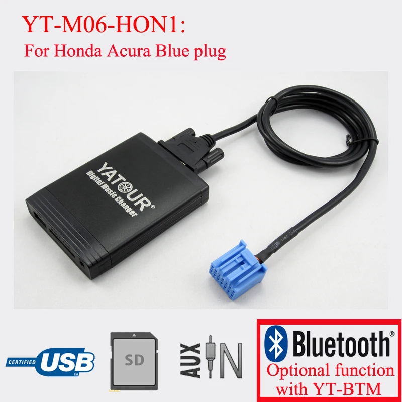 Yatour digital music changer car radio USB adapter for Honda Accord Civic CRV Odyssey Pilot