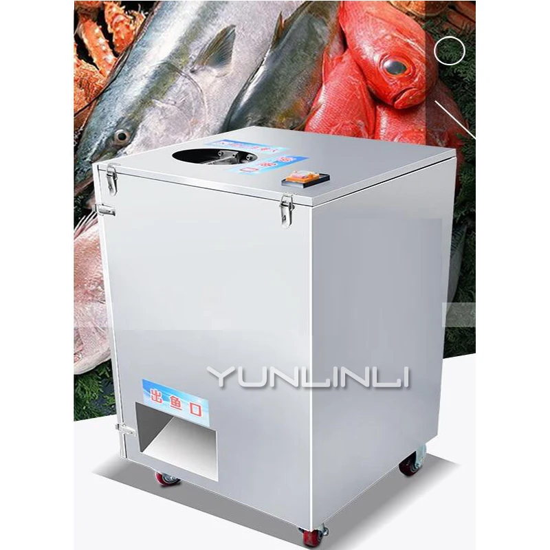 1500W 220V/380V Automatic Double Slot Fish Killing Machine Scraping Scale And Gutting Fish Fish Processing Device XZ-017