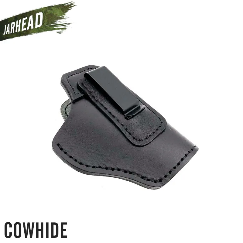 Cowhide Leather IWB Concealed Carry Gun Holster for Glock 17 19 22 23 43 P226 P229 Ruger Beretta 92 M92 s&w Pistols Clip Case