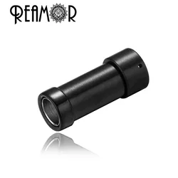 REAMOR Black Gold Color Stainless Steel 6mm Round Embedded Clasp Connectors For Jewelry Findings DIY Leather Bracelet End Caps