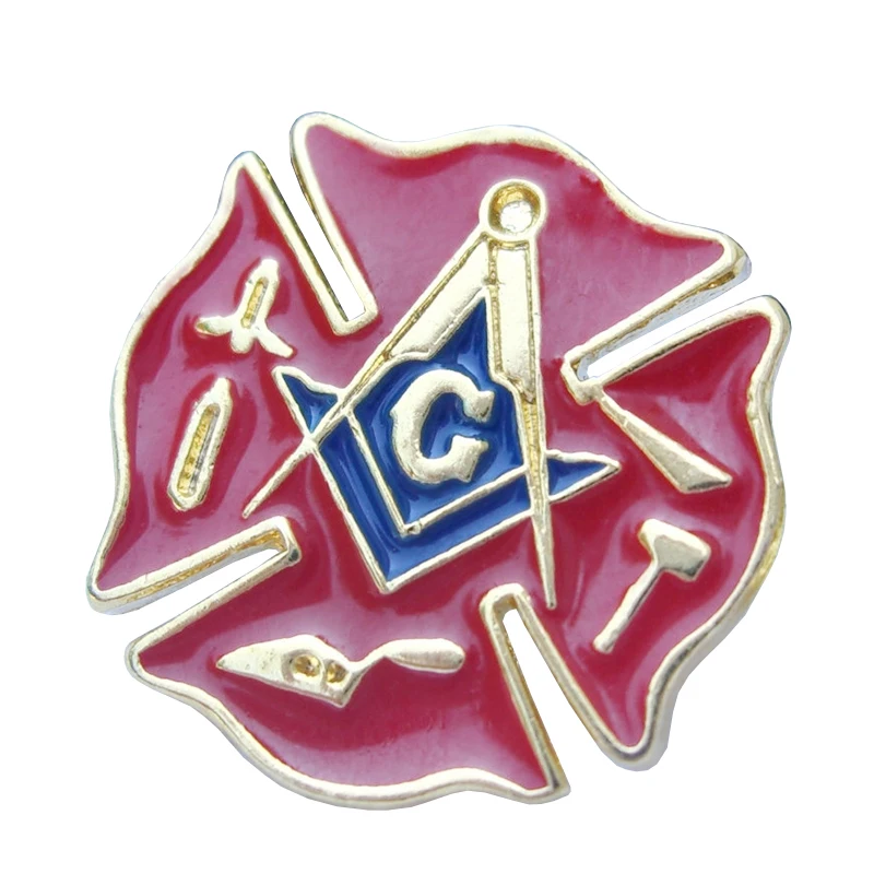 

Masonic Freemason Freemasonry First Responder Firefighter Fireman Resue Lapel Pin Plus Gift Pouch