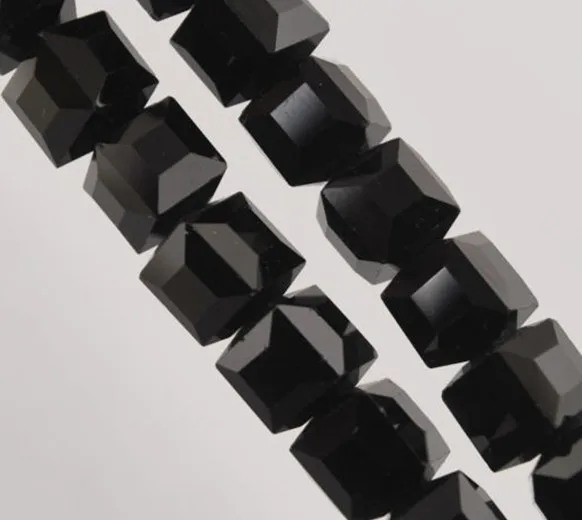 Wholesale 70pcs/Lot 8mm Faceted Cube Beads Lampwork Glass Beads Square Crystal Loose Craft DIY Beads For Jewelry Making