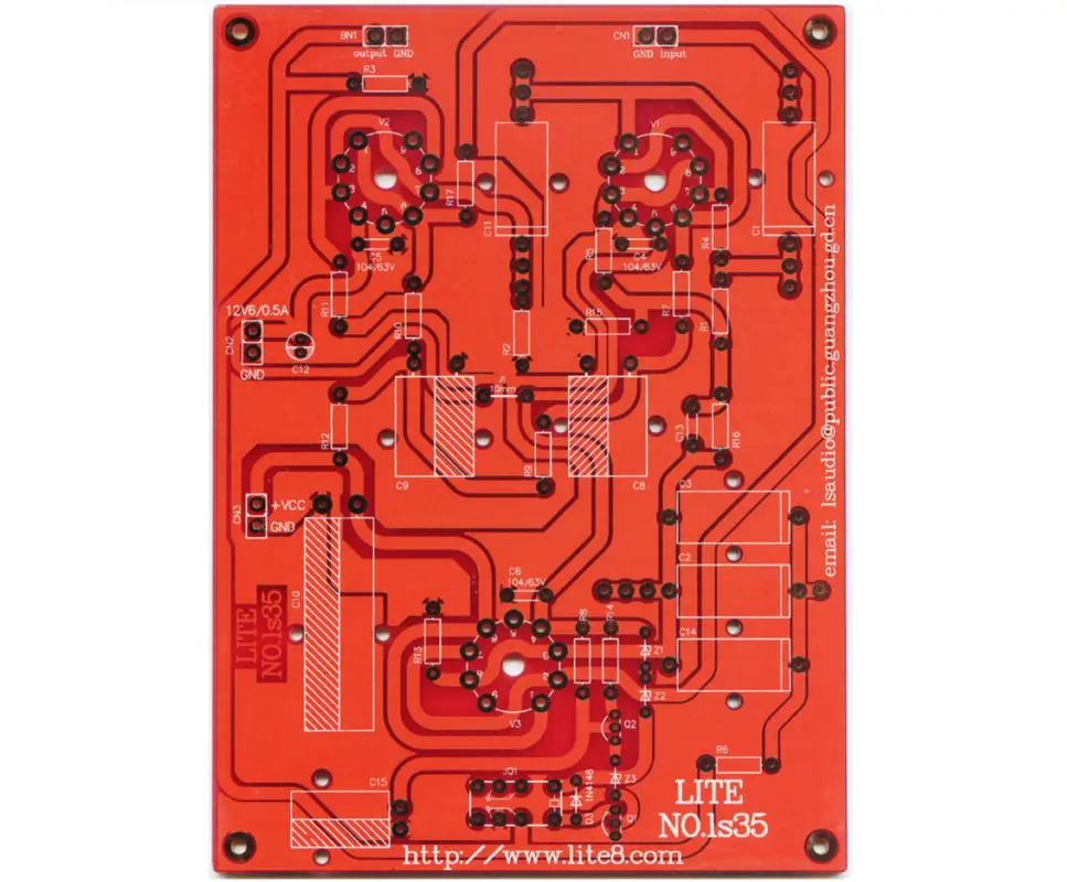 1 пара LS35 JADIS разделенная ТРУБКА pre-PCB blank 100 (две шт)