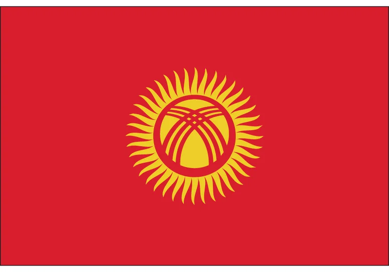 Kyrgyzstan National Flag 60*90cm/90*150cm/30*45cm/15*21cm Flag For Sports games Sports meeting Gift