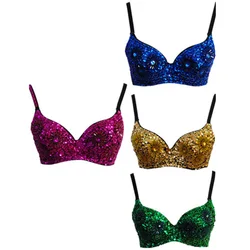 Hot selling New sexy Glod corset Golden sequins sexy bra Club queen costumes Punk Bra Set Gothic Hot Bustier Corsets